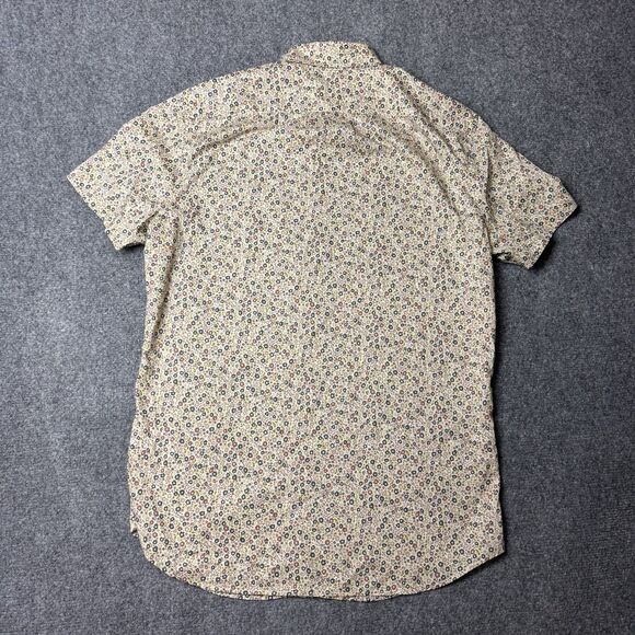 J.Crew Liberty Art Fabric Speckle Flower Floral Slim Short Sleeve Button Shirt - Picture 4 of 7